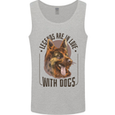 Legends in Love With Dogs German Shepherd Mens Vest Tank Top Sports Grey