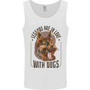 Legends in Love With Dogs German Shepherd Mens Vest Tank Top White