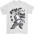 Lemur Hug You Mens T-Shirt 100% Cotton White