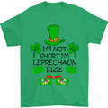 Leprechaun Size Funny St Patricks Day Mens T-Shirt 100% Cotton Irish Green