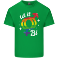 Let It Bi LGBT Gay Pride Awareness Mens Cotton T-Shirt Tee Top Irish Green