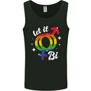 Let It Bi LGBT Gay Pride Awareness Mens Vest Tank Top Black