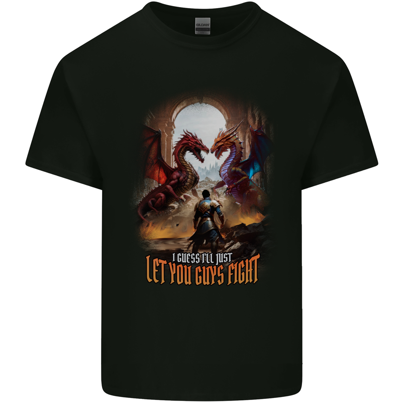 Let You Guys Fight Role Play Games Dragon RPG Kids T-Shirt Childrens Black