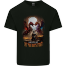 Let You Guys Fight Role Play Games Dragon RPG Mens Cotton T-Shirt Tee Top Black