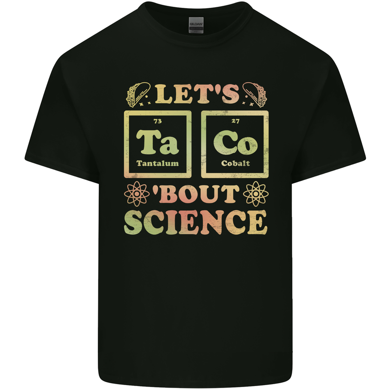 Let's Taco Bout Science Periodic Table Funny Kids T-Shirt Childrens Black