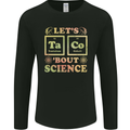 Let's Taco Bout Science Periodic Table Funny Mens Long Sleeve T-Shirt Black