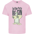 Let the Party be Gin Funny Alcohol Mens Cotton T-Shirt Tee Top Light Pink
