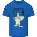 Let the Party be Gin Funny Alcohol Mens Cotton T-Shirt Tee Top Royal Blue