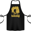 Lets Go Hiking Trekking Camping Outdoors Cotton Apron 100% Organic Black