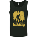 Lets Go Hiking Trekking Camping Outdoors Mens Vest Tank Top Black
