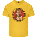 Liberal BBQ Funny 4th July American Independence Kids T-Shirt Childrens Yellow