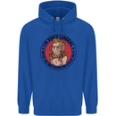 Liberal BBQ Funny 4th July American Independence Mens 80% Cotton Hoodie Royal Blue