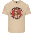 Liberal BBQ Funny 4th July American Independence Mens Cotton T-Shirt Tee Top Sand