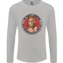 Liberal BBQ Funny 4th July American Independence Mens Long Sleeve T-Shirt Sports Grey