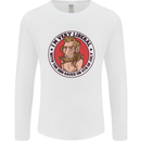 Liberal BBQ Funny 4th July American Independence Mens Long Sleeve T-Shirt White