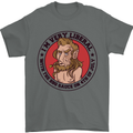 Liberal BBQ Funny 4th July American Independence Mens T-Shirt 100% Cotton Charcoal