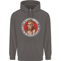 Liberal BBQ Funny 4th of July USA Grill Mens 80% Cotton Hoodie Charcoal