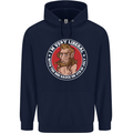 Liberal BBQ Funny 4th of July USA Grill Mens 80% Cotton Hoodie Navy Blue