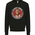 Liberal BBQ Funny 4th of July USA Grill Mens Sweatshirt Jumper Black
