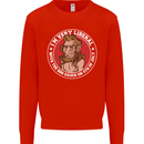 Liberal BBQ Funny 4th of July USA Grill Mens Sweatshirt Jumper Bright Red