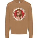 Liberal BBQ Funny 4th of July USA Grill Mens Sweatshirt Jumper Caramel Latte