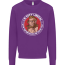 Liberal BBQ Funny 4th of July USA Grill Mens Sweatshirt Jumper Purple