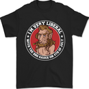 Liberal BBQ Funny 4th of July USA Grill Mens T-Shirt 100% Cotton Black