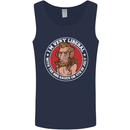 Liberal BBQ Funny 4th of July USA Grill Mens Vest Tank Top Navy Blue