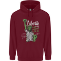 Liberty and Baseball Childrens Kids Hoodie Maroon