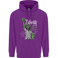 Liberty and Baseball Childrens Kids Hoodie Purple