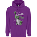 Liberty and Baseball Childrens Kids Hoodie Purple