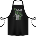 Liberty and Baseball Cotton Apron 100% Organic Black