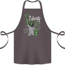 Liberty and Baseball Cotton Apron 100% Organic Dark Grey