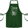 Liberty and Baseball Cotton Apron 100% Organic Forest Green