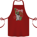 Liberty and Baseball Cotton Apron 100% Organic Maroon