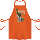 Liberty and Baseball Cotton Apron 100% Organic Orange