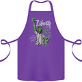 Liberty and Baseball Cotton Apron 100% Organic Purple