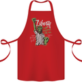 Liberty and Baseball Cotton Apron 100% Organic Red