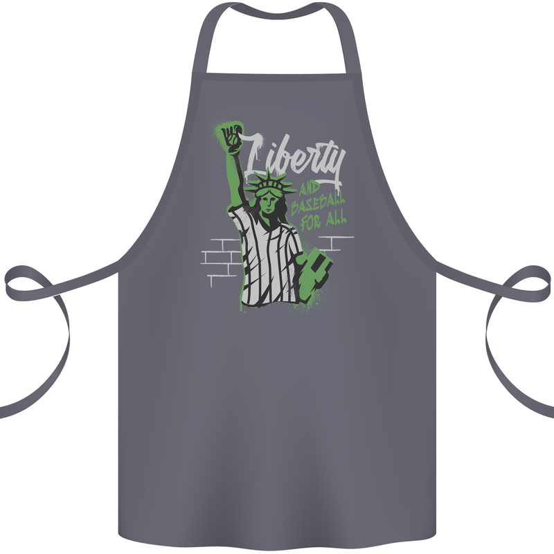 Liberty and Baseball Cotton Apron 100% Organic Steel