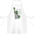 Liberty and Baseball Cotton Apron 100% Organic White