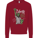 Liberty and Baseball Kids Sweatshirt Jumper Red