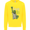 Liberty and Baseball Kids Sweatshirt Jumper Yellow