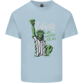 Liberty and Baseball Kids T-Shirt Childrens Light Blue