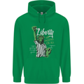 Liberty and Baseball Mens 80% Cotton Hoodie Irish Green
