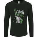 Liberty and Baseball Mens Long Sleeve T-Shirt Black