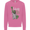 Liberty and Baseball Mens Sweatshirt Jumper Azalea