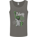 Liberty and Baseball Mens Vest Tank Top Charcoal