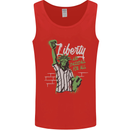 Liberty and Baseball Mens Vest Tank Top Red