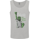 Liberty and Baseball Mens Vest Tank Top Sports Grey