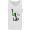 Liberty and Baseball Mens Vest Tank Top White